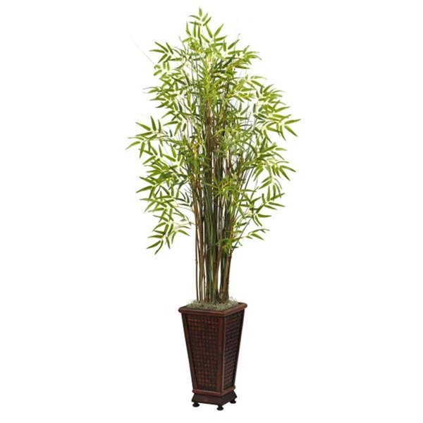 Dare2Decor 5.5&rsquo; Grass Bamboo Plant with Decorative Planter DA420866